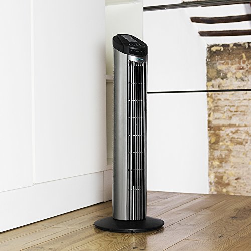 Cecotec Ventilateur de Tour Numérique Noir Avec Commande à Distance et Minuteur 890 Skyline | Électrique | Adultes | Int