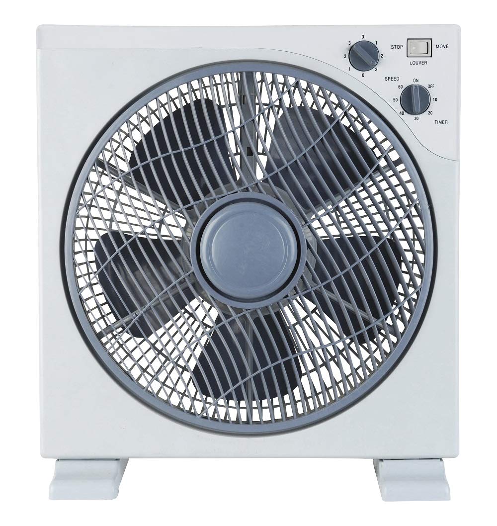 ARDES AR5B29 Ventilateur de table ou sur pied - 5 pales, 3 vitesses, Rotation 360°, Minuterie, Blanc